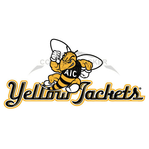 Customs AIC Yellow Jackets 2009-Pres Alternate Logo Iron-on Transfers (Wall Stickers) N3687